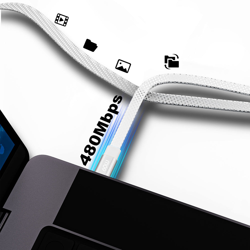 Lenyes LC538 – USB-C–Lightning 27W Aramid Örgülü Kablo 1 m