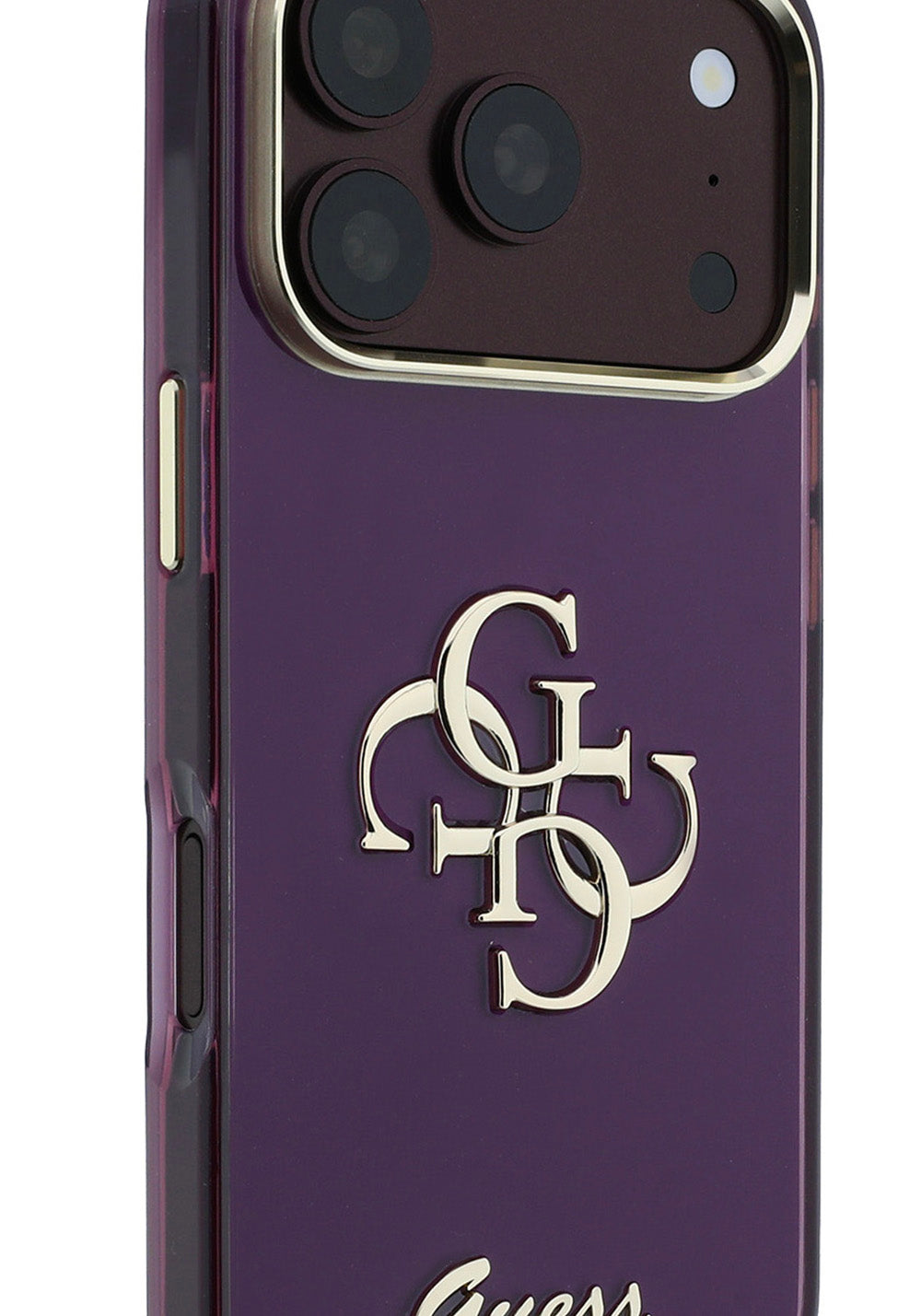 Guess Yazı ve 4G Büyük Silikon – iPhone 18 Pro Kılıfı