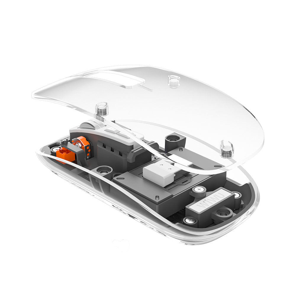 Wiwu WM105 Crystal – 2400 DPI RGB Kablosuz Mouse