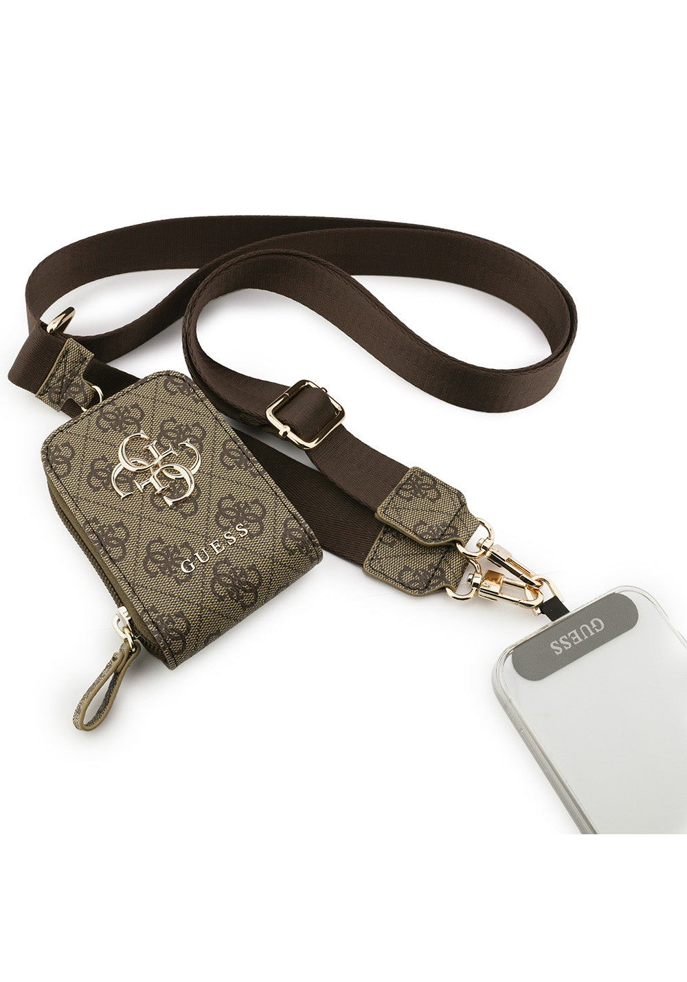 Guess 4G Desen Büyük Metal Logo Purse – El ve Omuz Çantası