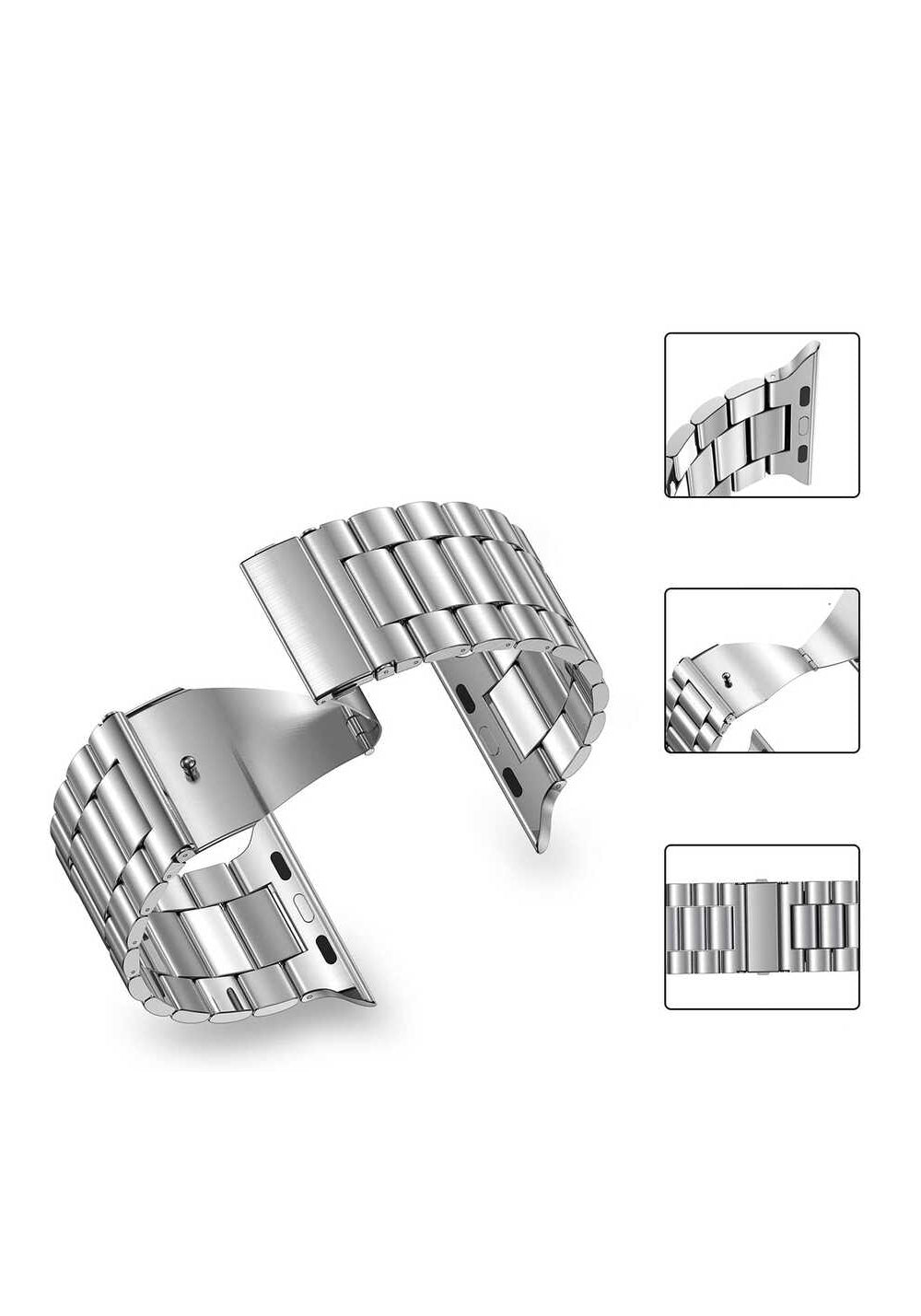 Wiwu Ultra Thin Steel Belt Three Beads Metal Kordon – Apple Watch 42/44/49 mm