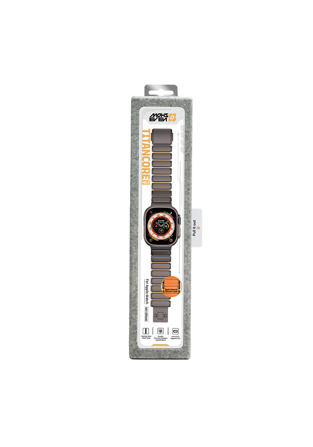 Mohseven Titancore No.2 Çelik Kordon – Apple Watch 42/44/45/46/49 mm