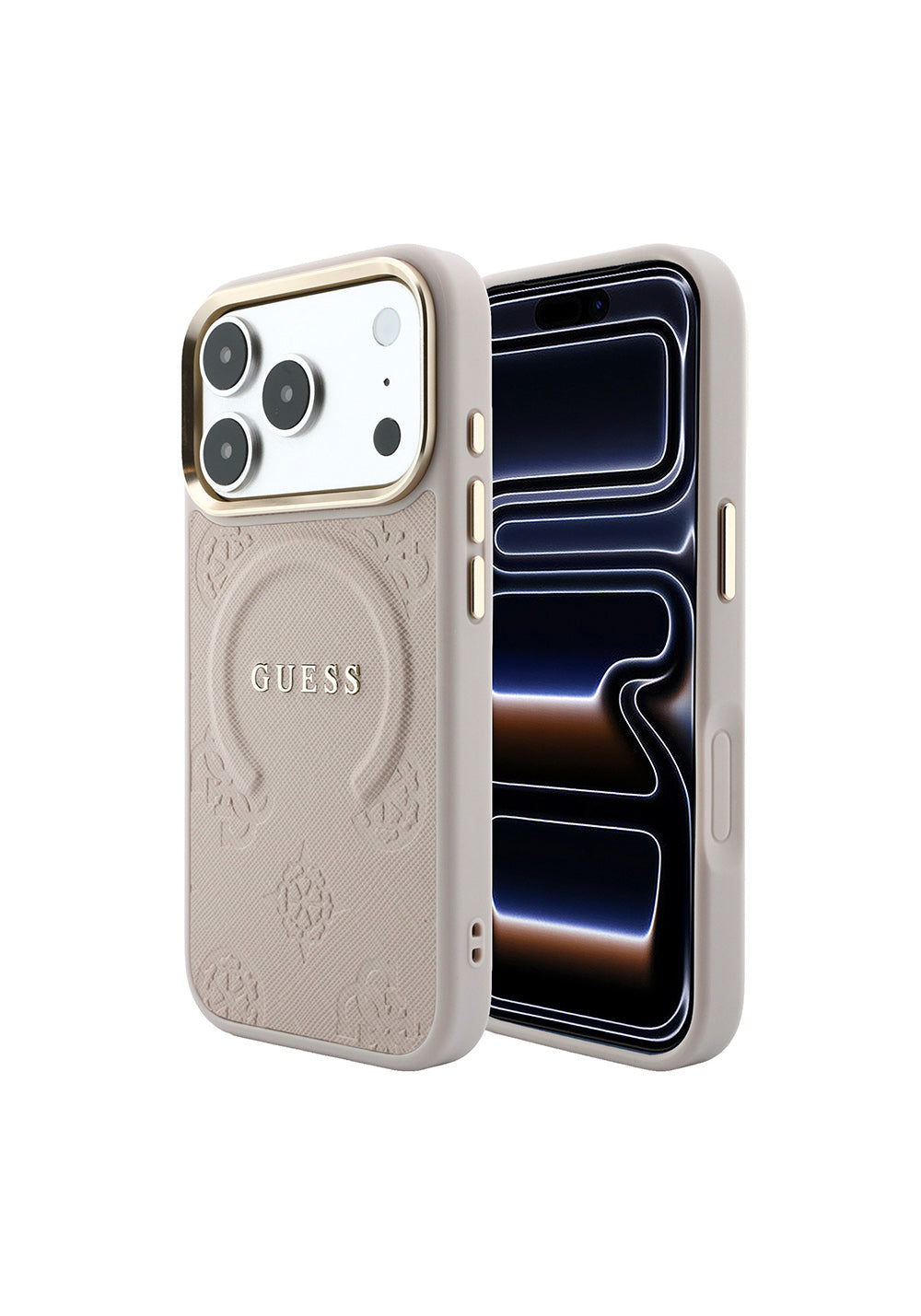 Guess Peony C-Magnet Yazı Logolu – iPhone 18 Pro Kılıfı
