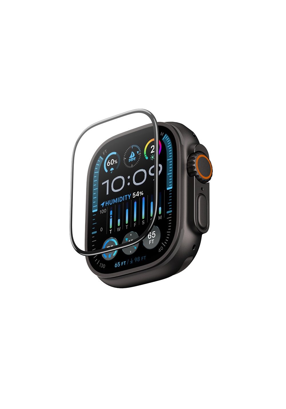 Amazingthing Radix AccuGuard Temperli Ekran Camı – Apple Watch Ultra 49 mm