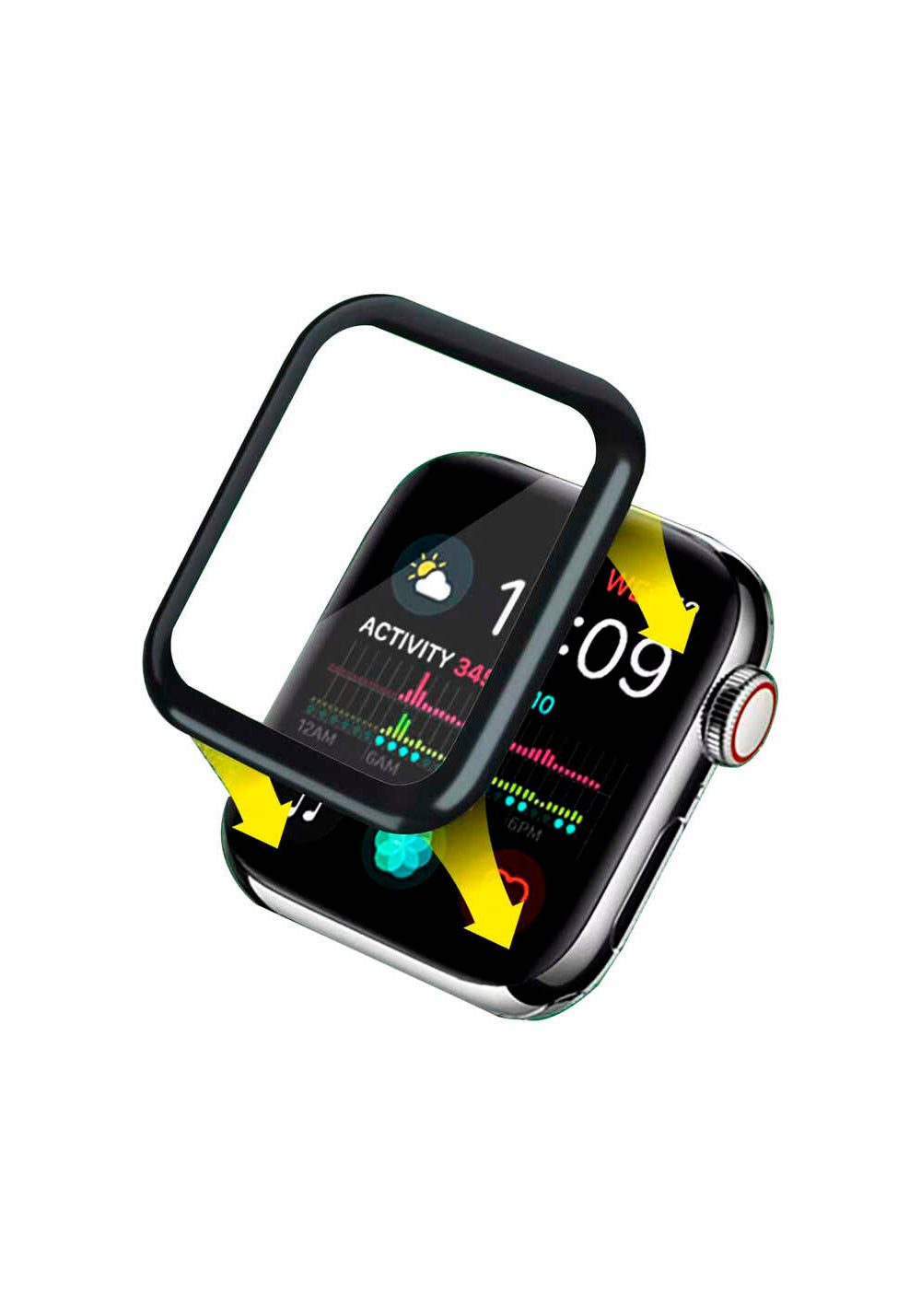 Go Des 2 in 1 İkili Ekran Koruyucu Seti – Apple Watch 41 mm