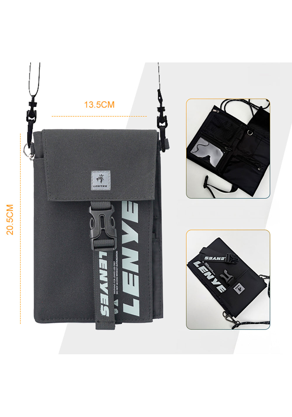 Lenyes LB582 Roamer – Çapraz Vücut Çantası