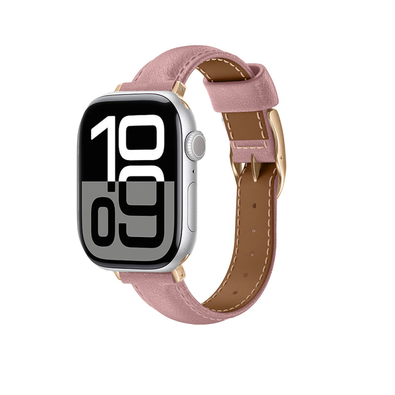 Amazingthing Glamour Class Deri Kordon – Apple Watch 46 mm
