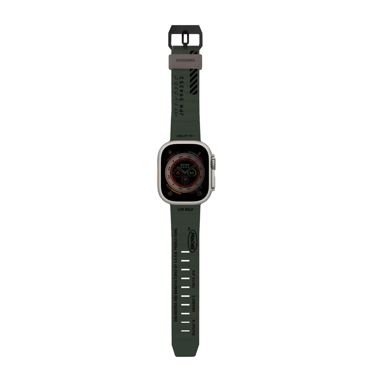 Skinarma Shokku Silikon Kordon – Apple Watch 42/44/45/49 mm
