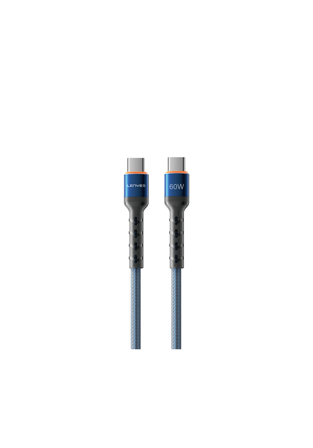 Lenyes LC515 – USB-C–USB-C 60W Örgülü Kablo 1 m