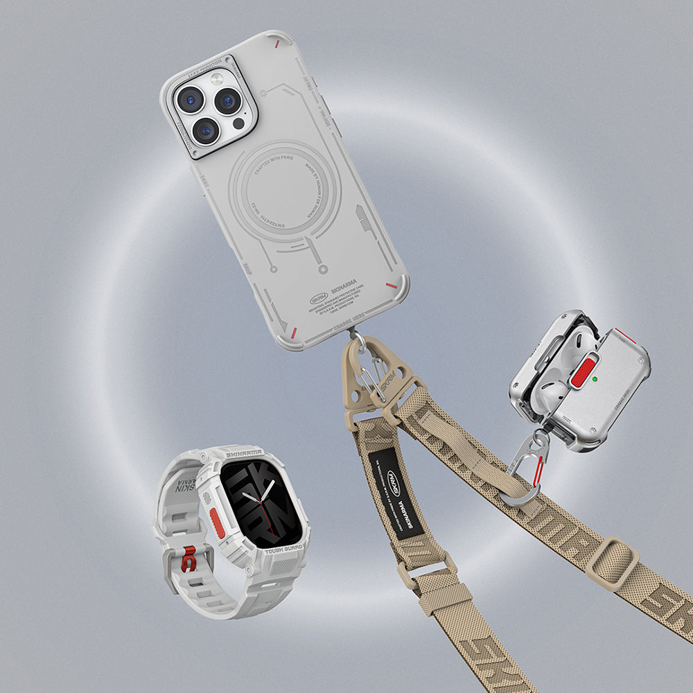 Skinarma Mecha TPU Kasa ve Kordon Seti – Apple Watch 44/45 mm