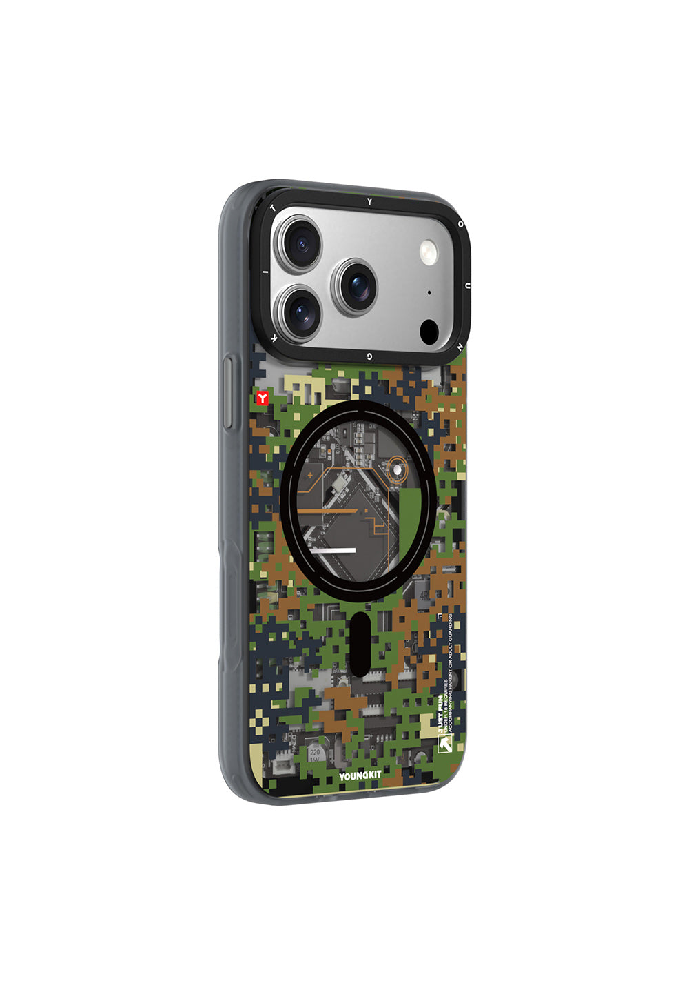 Youngkit Camouflage Sykell – iPhone 18 Pro Max Kılıfı