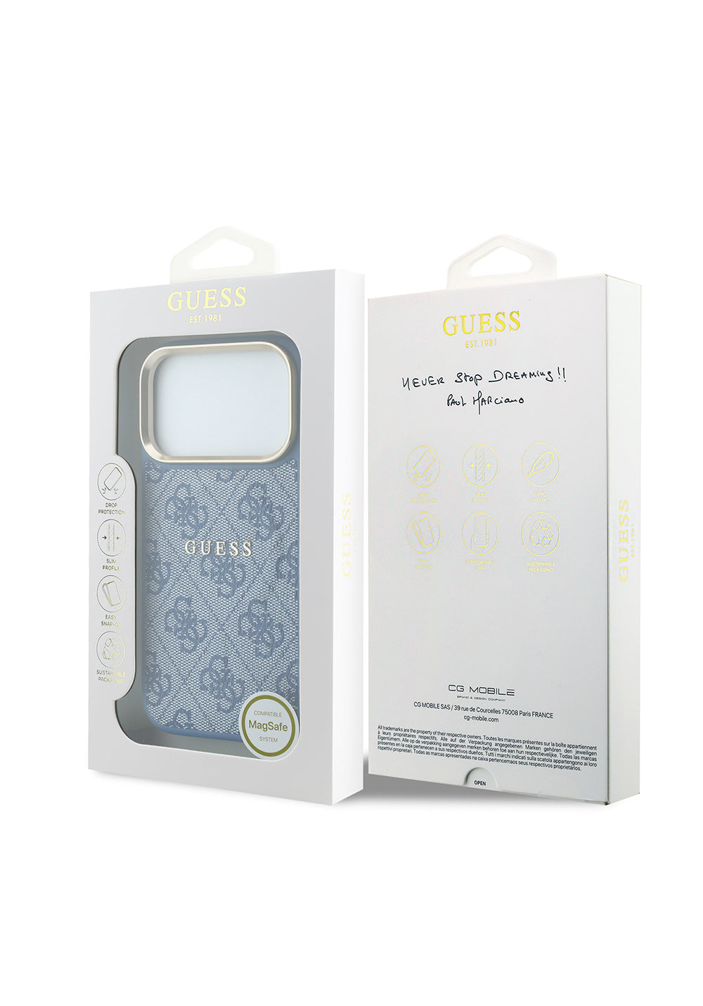 Guess C-Magnet 4G Metal Kamera Çerçeveli – iPhone 18 Pro Max Kılıfı
