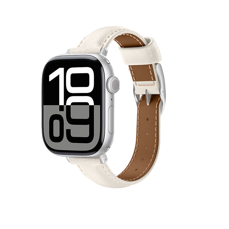 Amazingthing Glamour Class Deri Kordon – Apple Watch 46 mm