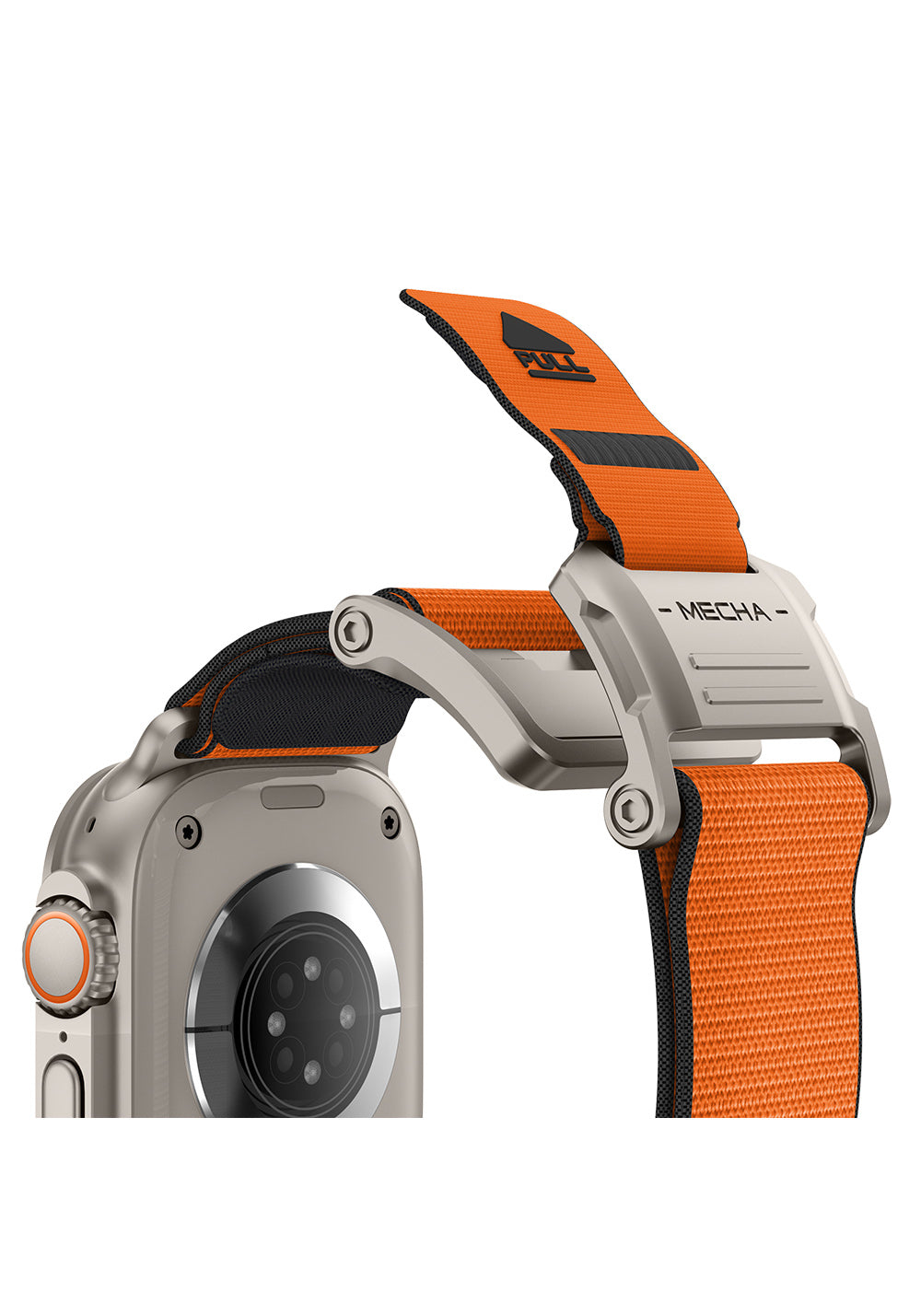 Mohseven Mecha Sport Dokuma Kordon – Apple Watch 42/44/45/46/49 mm