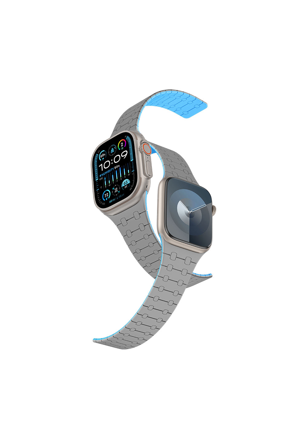 Amazingthing Smoothie Sport Manyetik Silikon Kordon – Apple Watch 45/46/49 mm