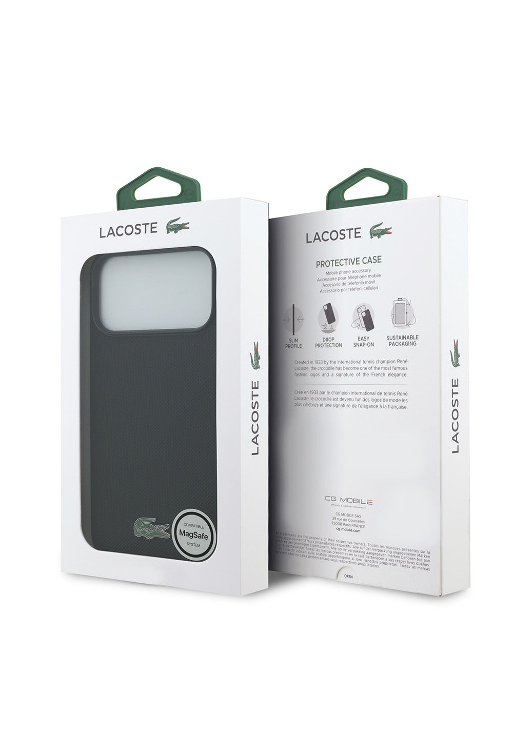 Lacoste PU Pike Desenli – iPhone 18 Pro Max Kılıfı