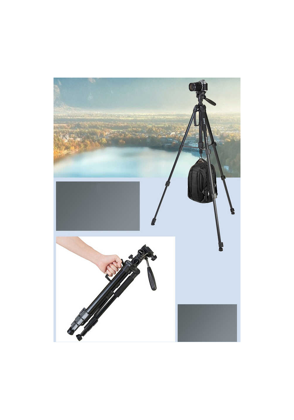 Jmary KP2294 – 179 cm Monopod Özellikli Tripod