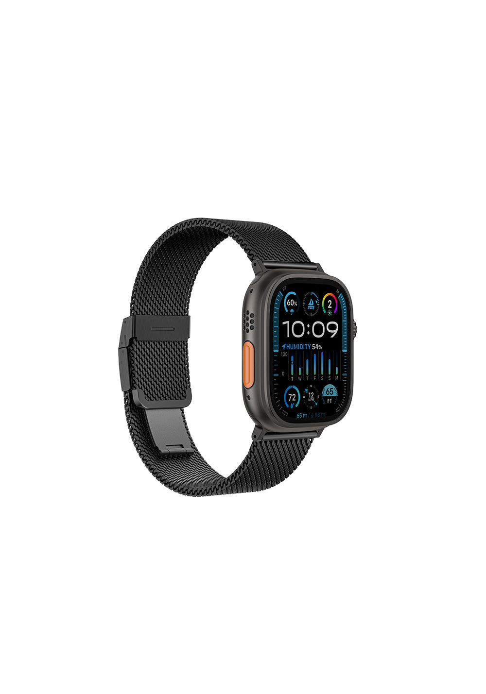 Amazingthing Titan Premium Metal Örgü Kordon – Apple Watch 46 mm