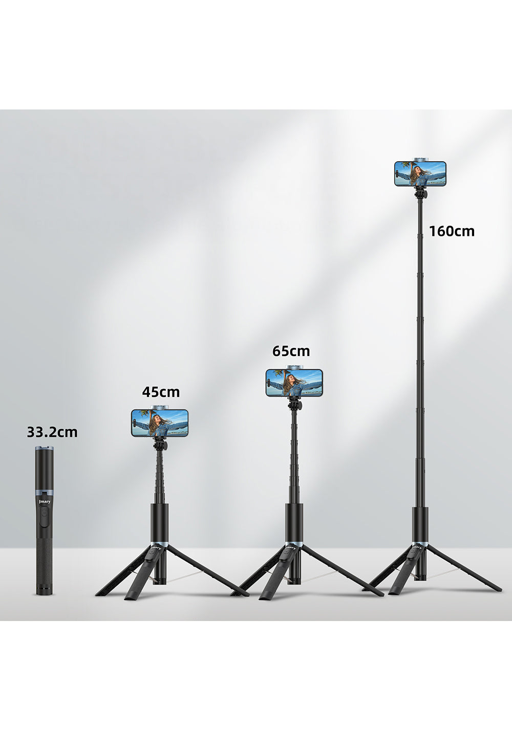 Jmary KT-259 – Kumandalı Tripod ve Selfie Çubuğu