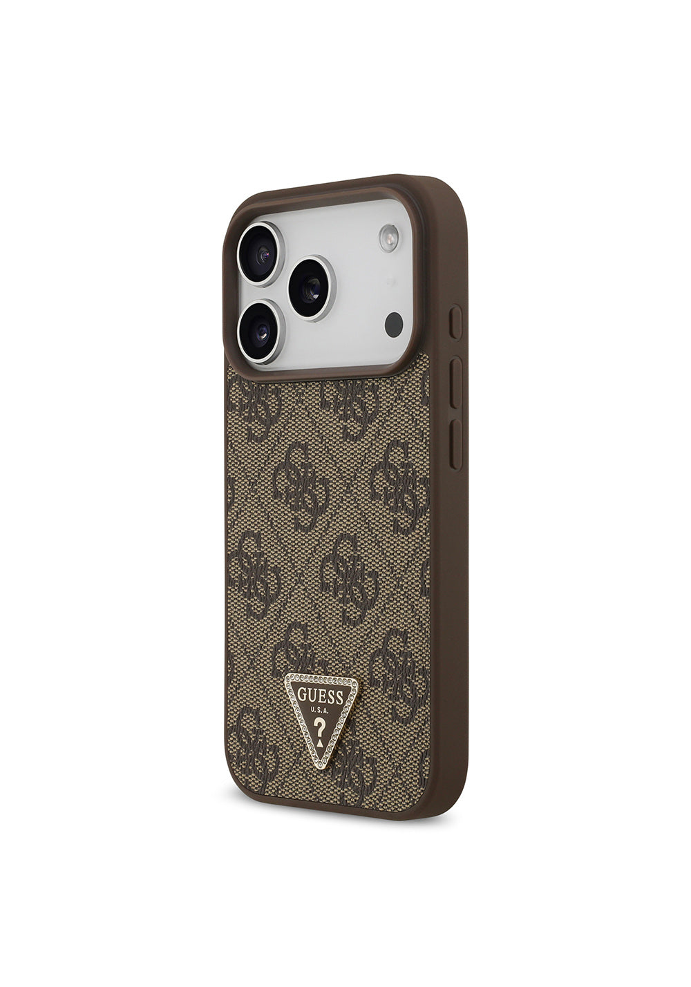Guess Strass 4G Üçgen Logolu – iPhone 18 Pro Kılıfı