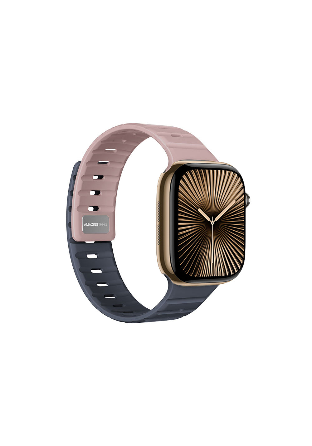 Amazingthing SilqLock Silikon Kordon – Apple Watch 46 mm