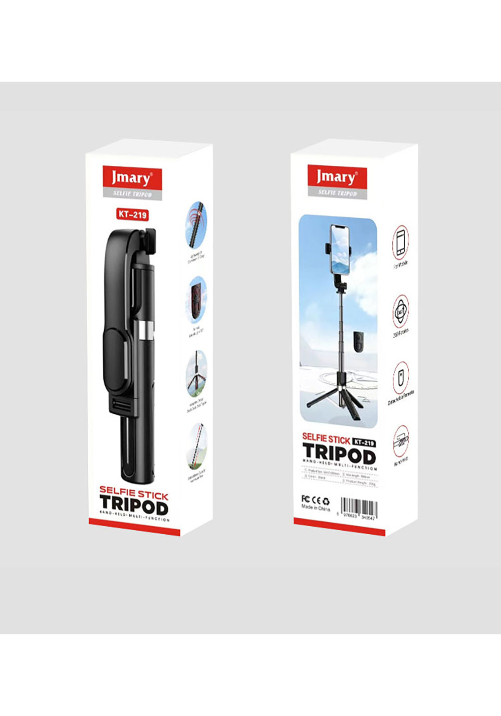 Jmary KT-219 – 90 cm Kumandalı Tripod ve Selfie Çubuğu