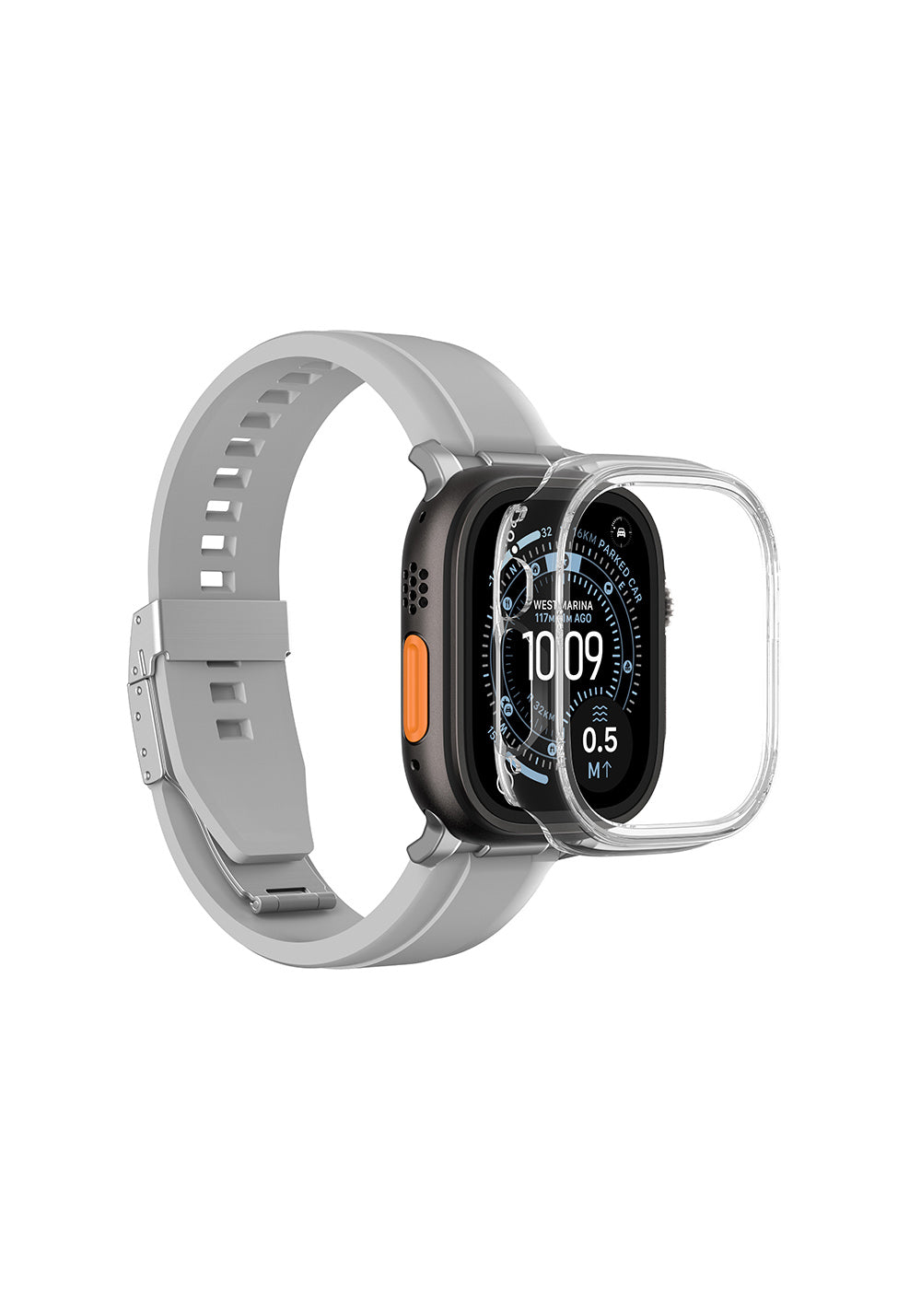 Amazingthing Radix Minimal FullGuard PC Kasa ve Ekran Koruması – Apple Watch Ultra 49 mm