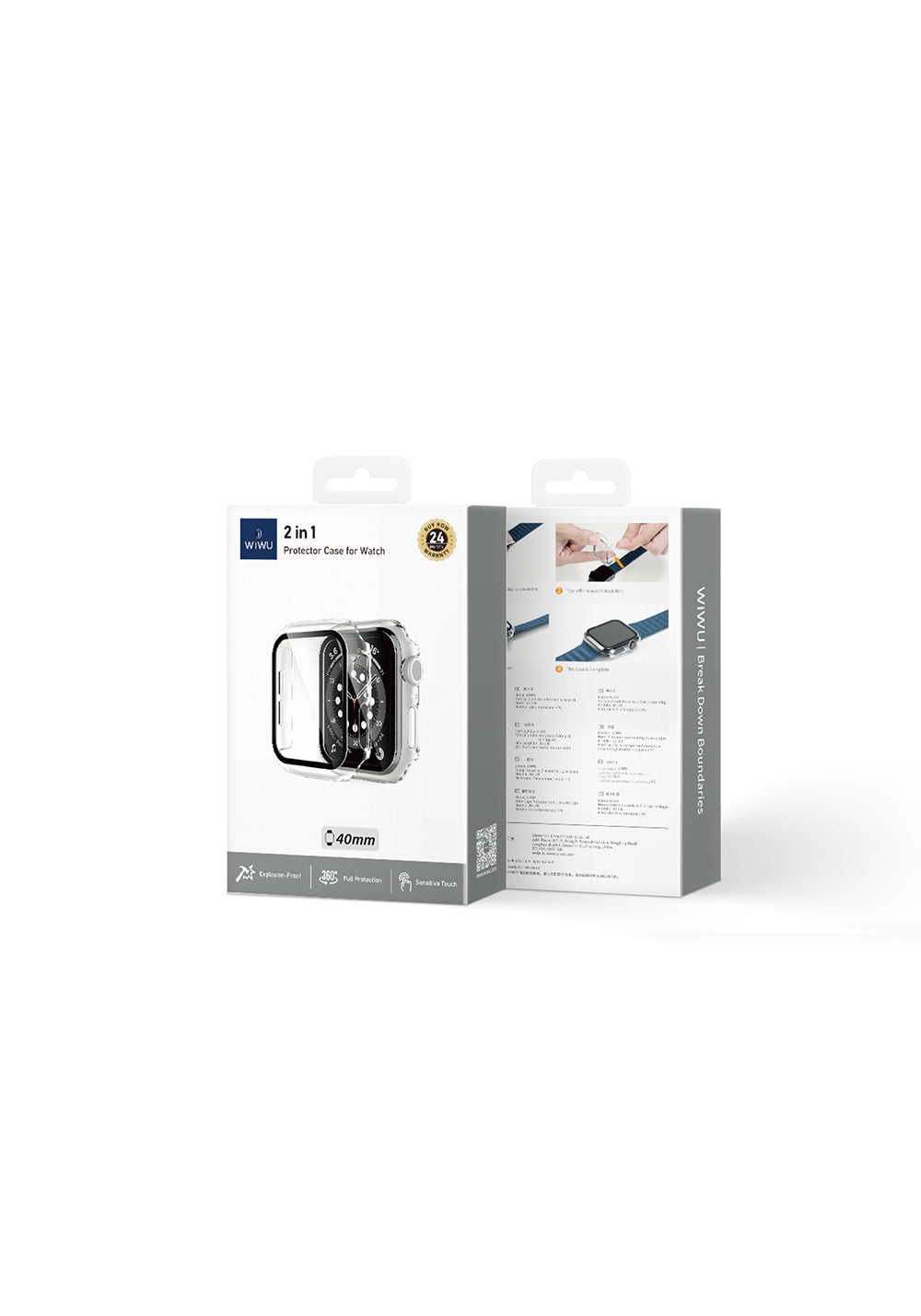 Wiwu JD-108 Koruyucu Kasa ve HD Ekran Filmi – Apple Watch Series 10 46 mm