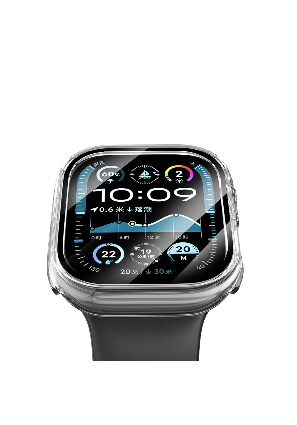 Wiwu JD-108 Koruyucu Kasa ve HD Ekran Filmi – Apple Watch Series 10 42 mm
