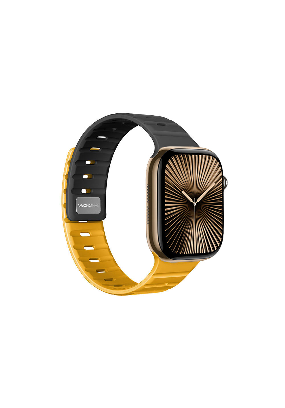 Amazingthing SilqLock Silikon Kordon – Apple Watch 46 mm