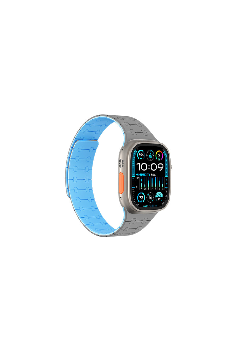 Amazingthing Smoothie Sport Manyetik Silikon Kordon – Apple Watch 45/46/49 mm