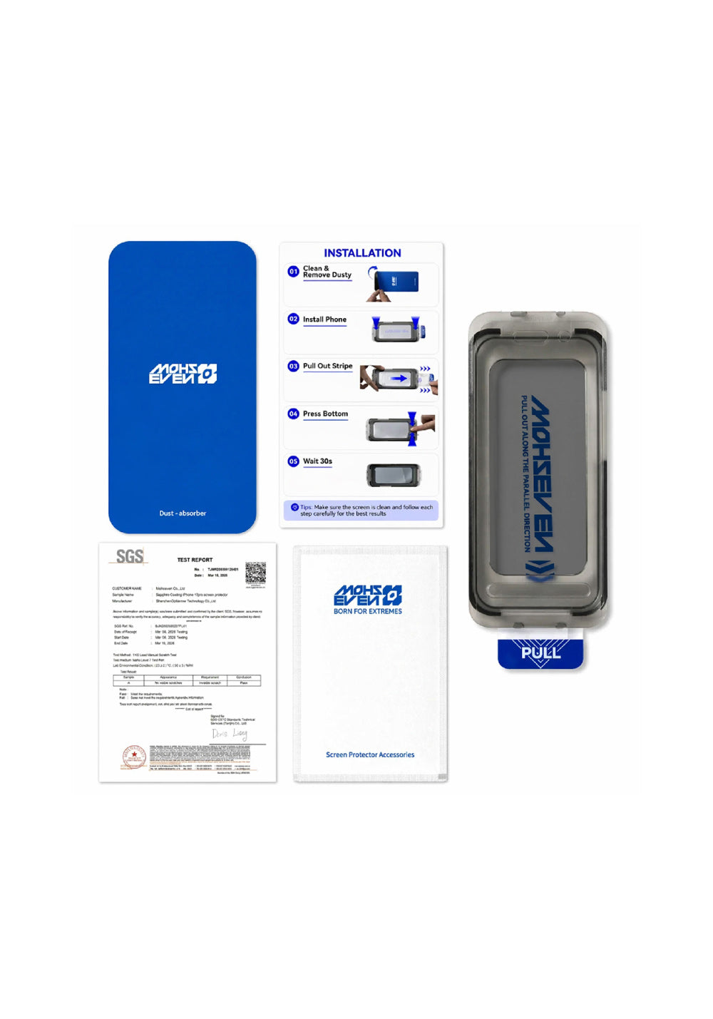 Mohseven M7 Privacy Sapphire Coating – iPhone 18 Pro Max Ekran Koruyucusu