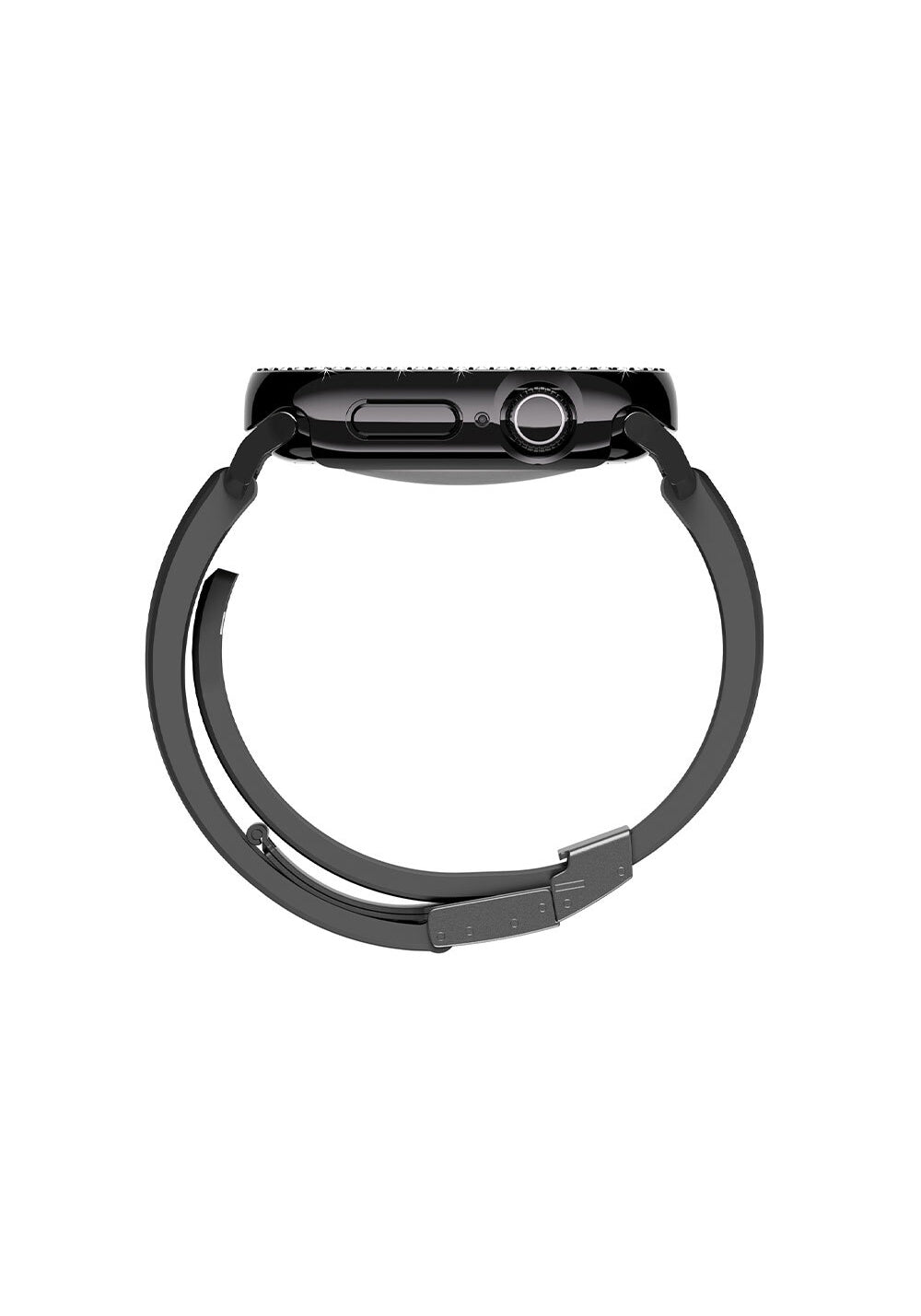 Amazingthing Gleam Fit FullGuard Taşlı PC Kasa ve Ekran Koruması – Apple Watch Series 10 46 mm