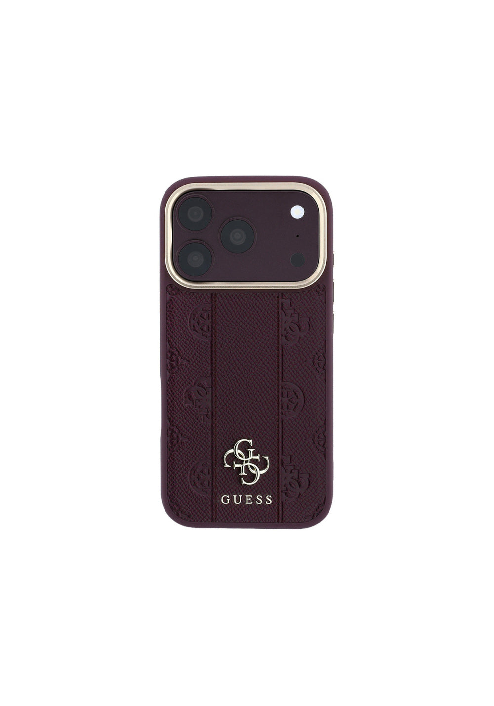 Guess Şeritli Peony 4G ve Yazı Logolu – iPhone 18 Pro Kılıfı