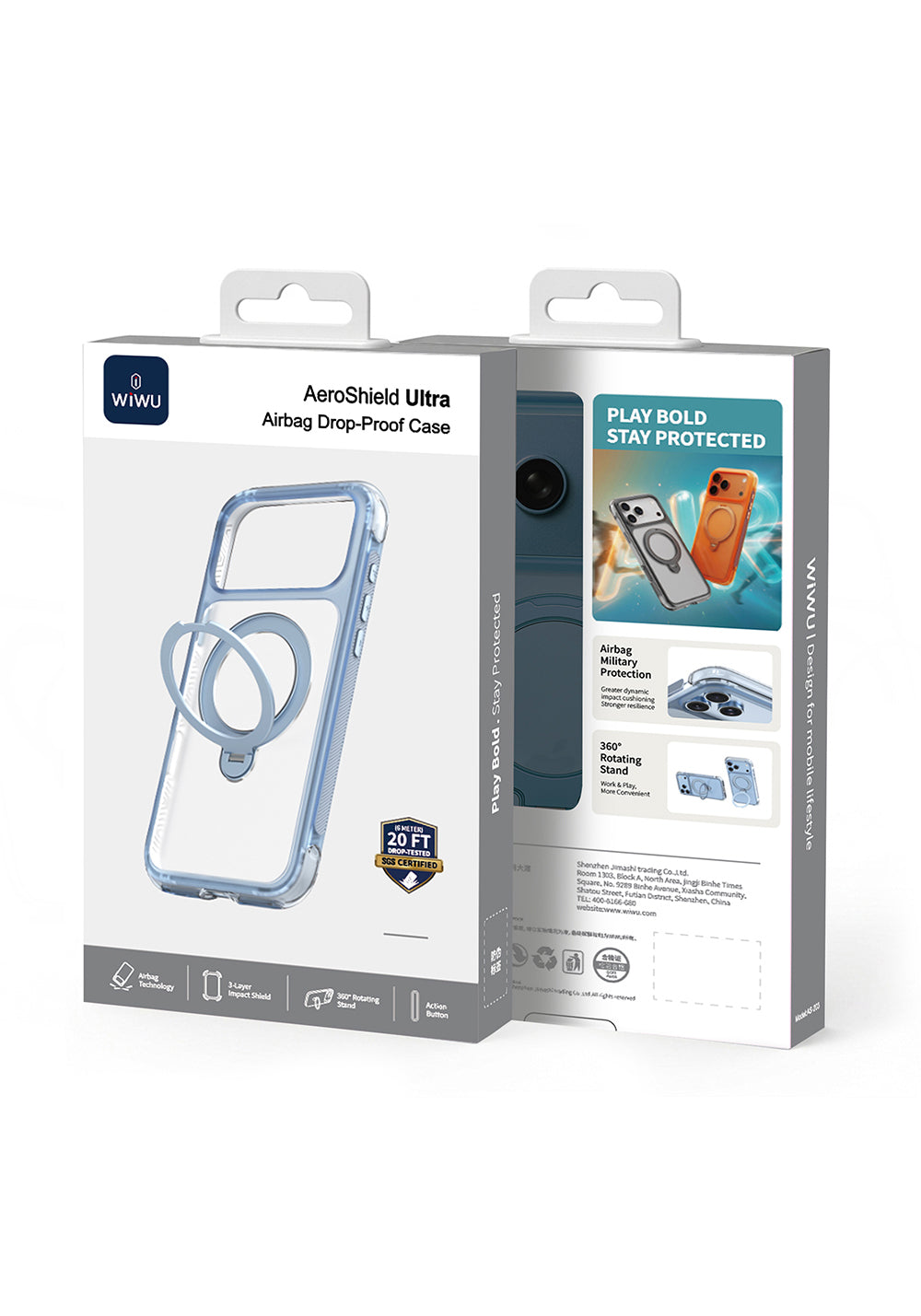 Wiwu AS-203 AeroShield Ultra Standlı – iPhone 18 Pro Kılıfı