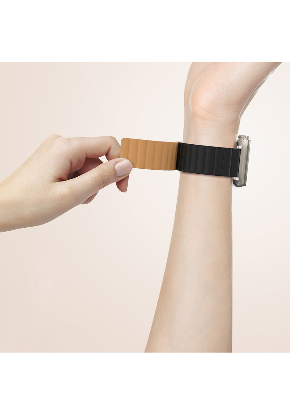 Amazingthing Smoothie Mag Manyetik Silikon Kordon – Apple Watch 45/46/49 mm