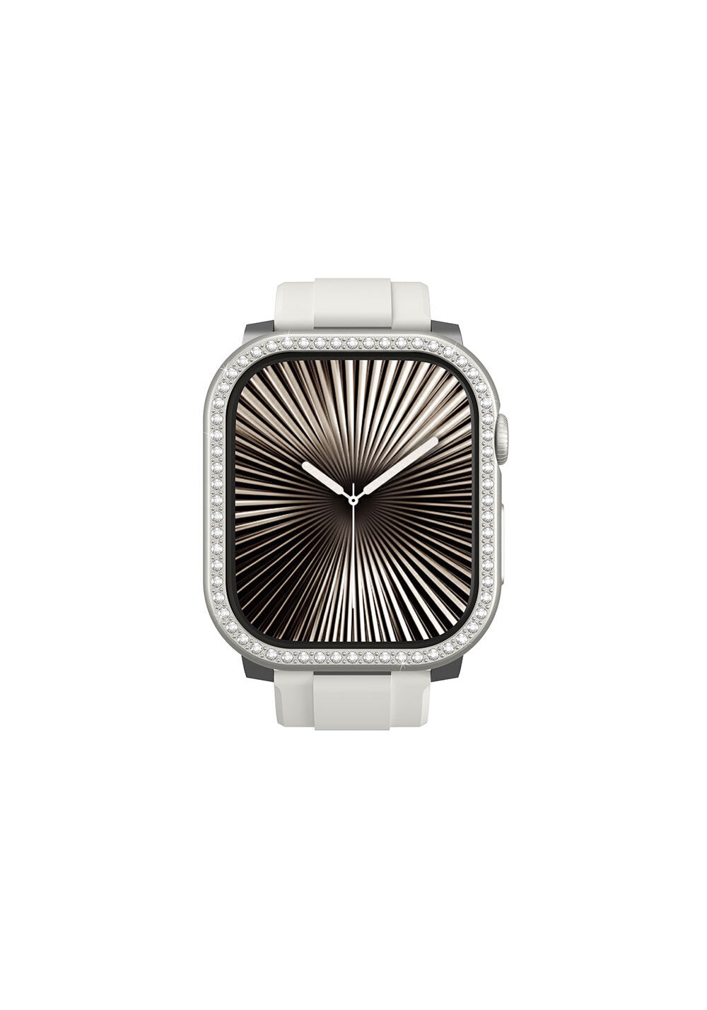 Amazingthing Gleam Fit FullGuard Taşlı PC Kasa ve Ekran Koruması – Apple Watch Series 10 46 mm