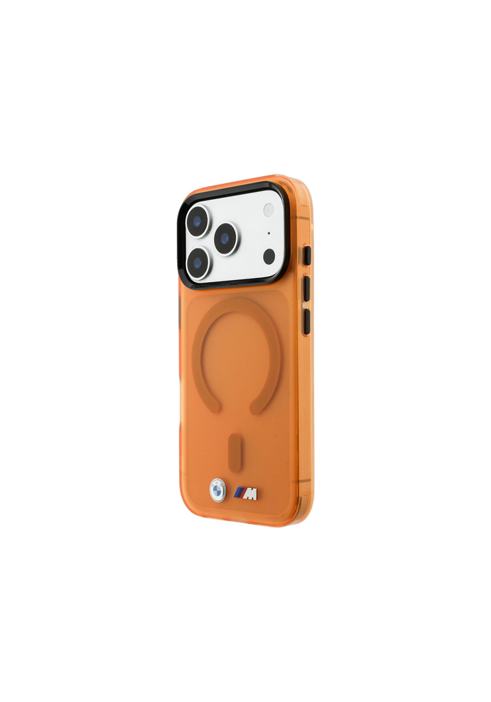 BMW Metal Buton Tasarımlı Buzlu IML Baskılı – iPhone 18 Pro Max Kılıfı