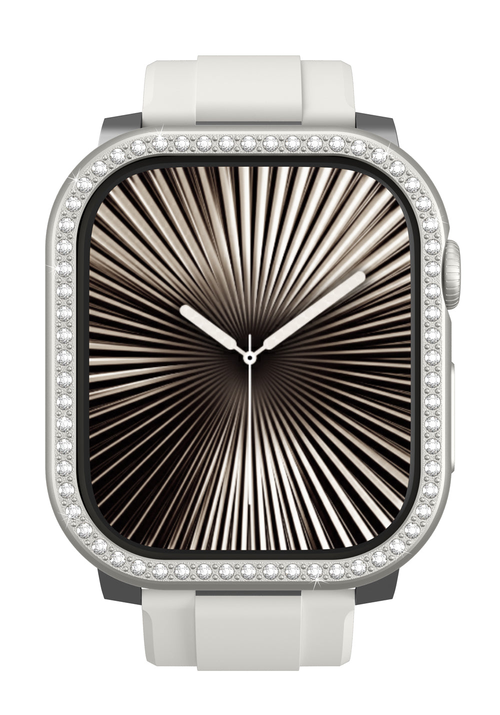 Amazingthing Gleam Fit FullGuard Taşlı PC Kasa ve Ekran Koruması – Apple Watch Series 10 46 mm