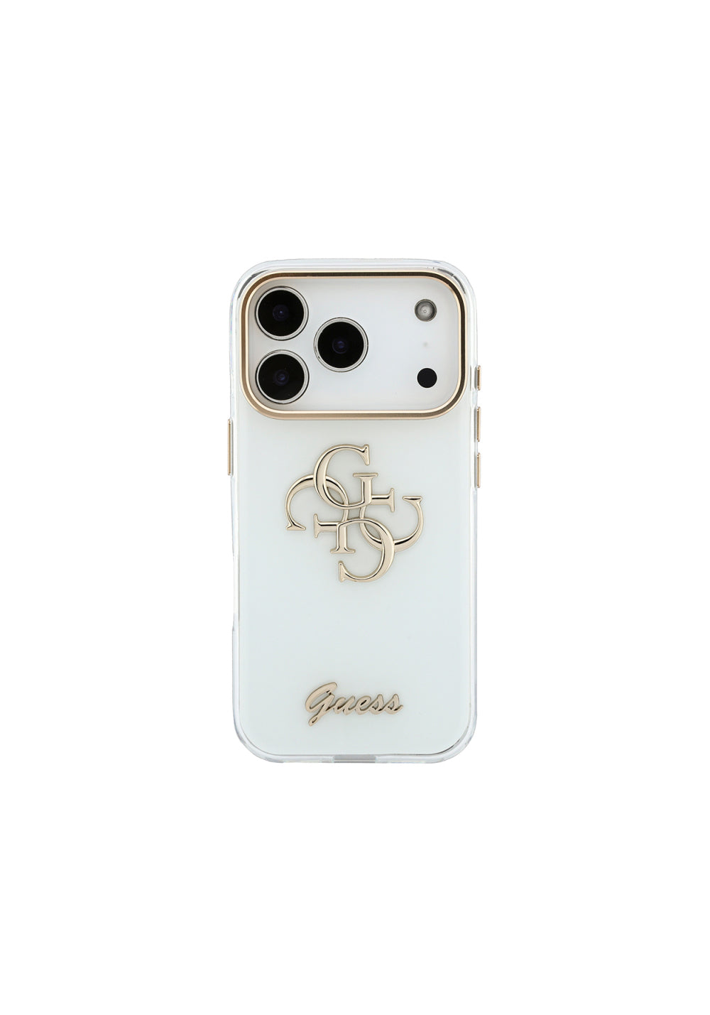 Guess Yazı ve 4G Büyük Silikon – iPhone 18 Pro Max Kılıfı