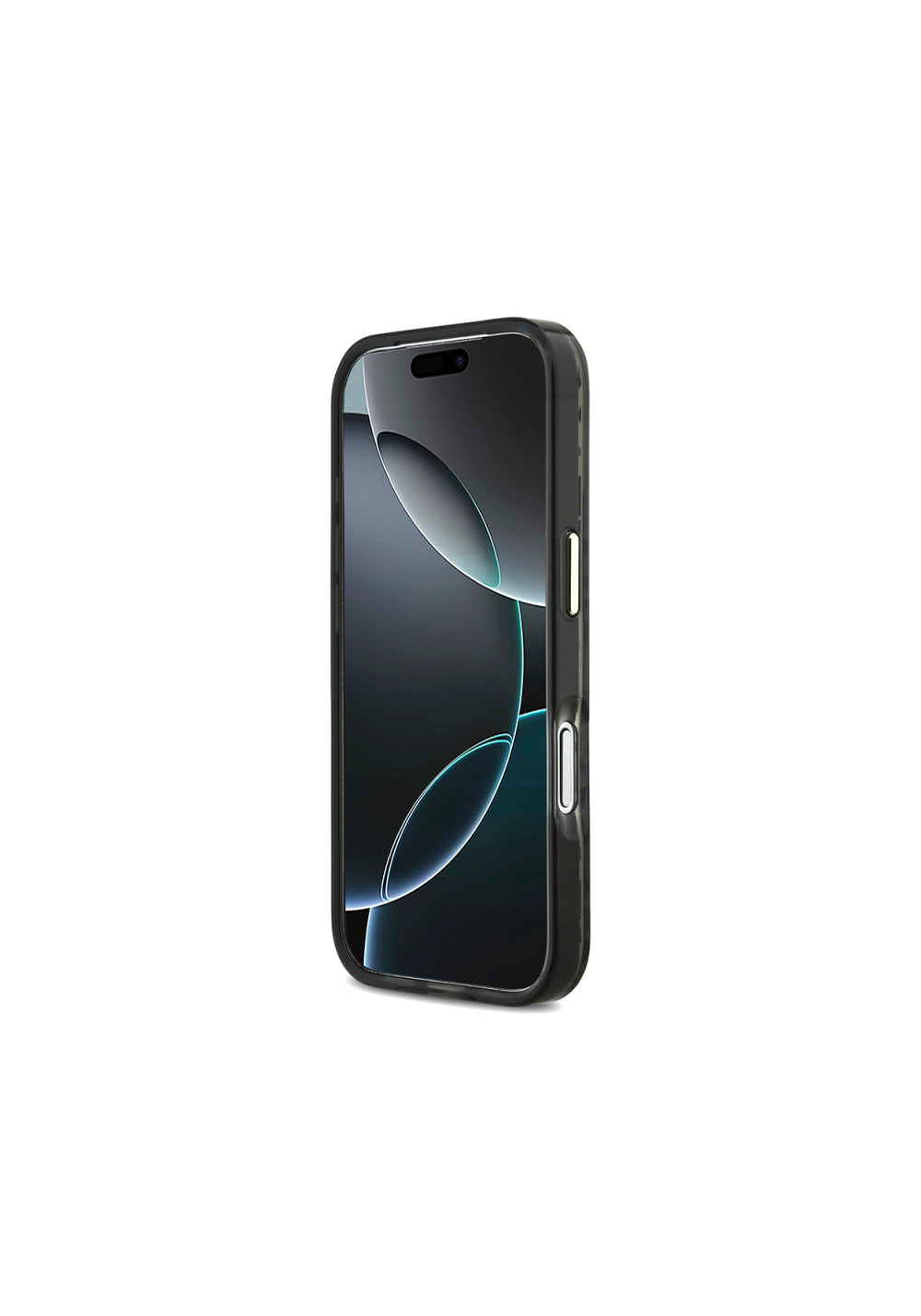 Guess Üçgen Logolu Simli Leopar Desenli – iPhone 18 Pro Kılıfı