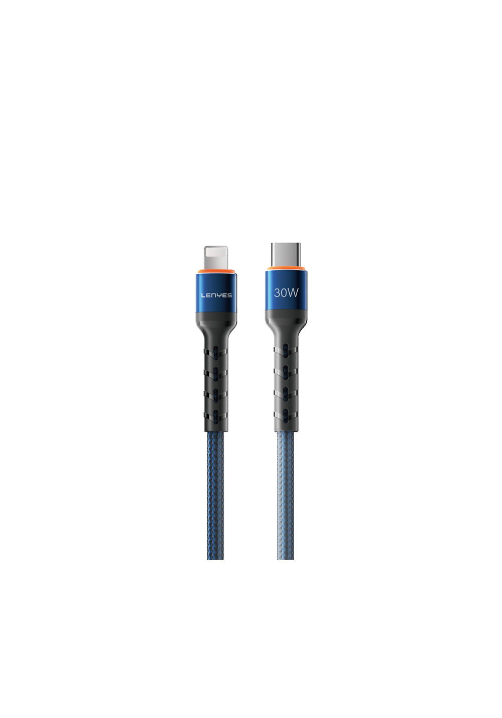 Lenyes LC515 – USB-C–Lightning 30W Örgülü Kablo 1 m
