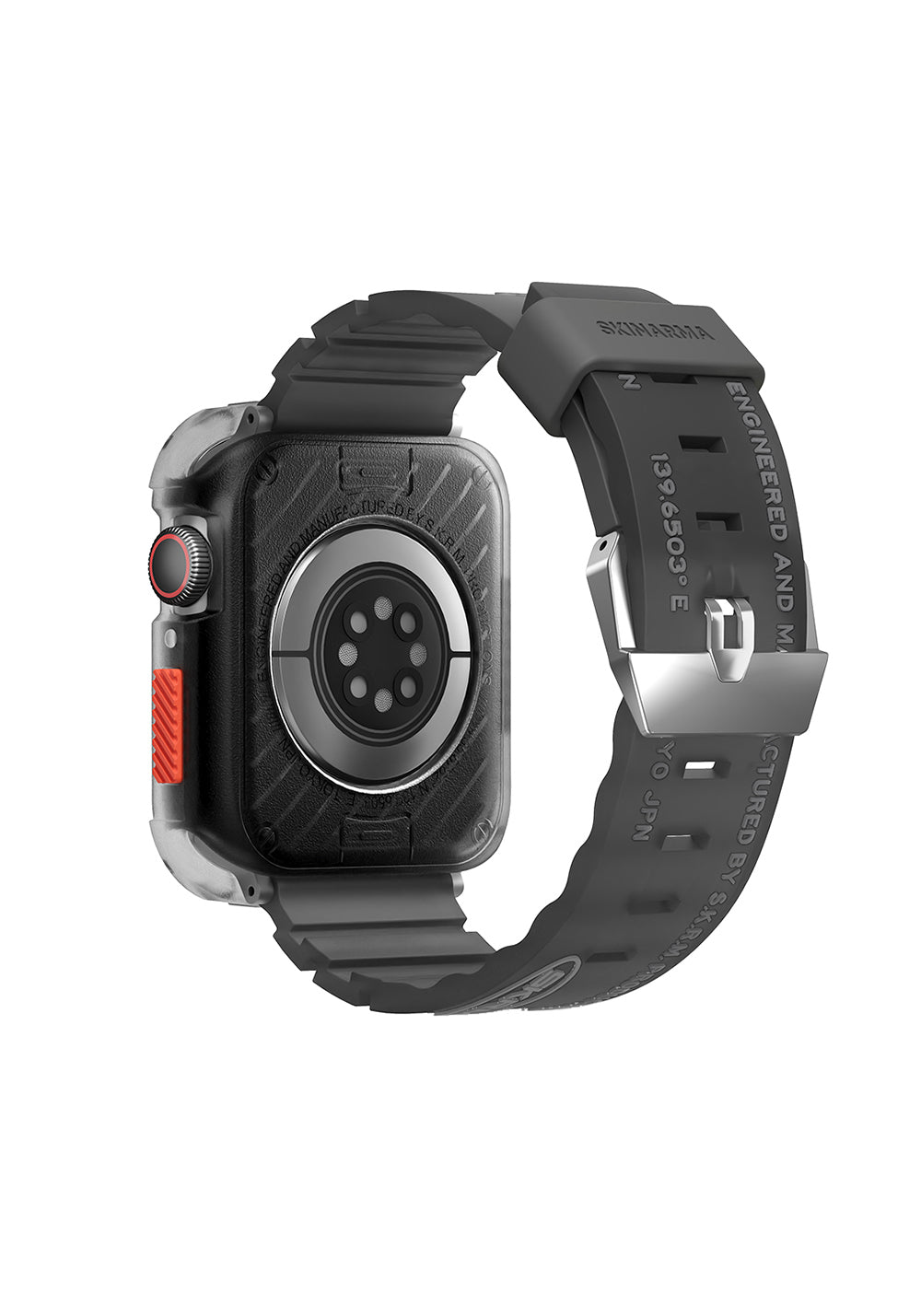 Skinarma Kurono + Shokku PC Kasa ve Silikon Kordon Seti – Apple Watch 44/45 mm