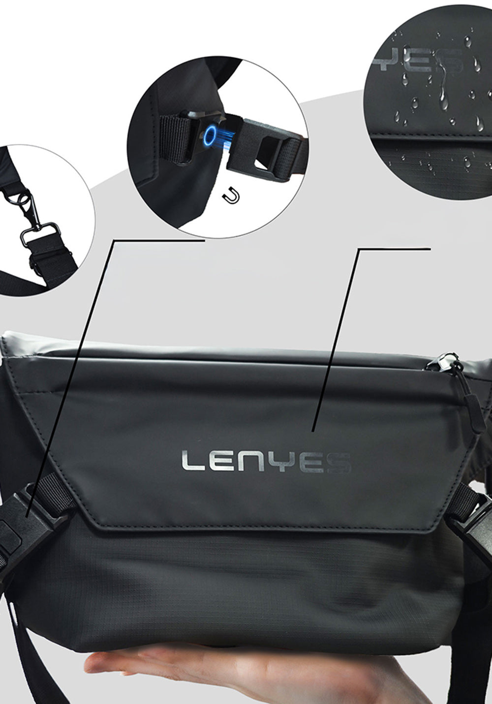 Lenyes LB563 Dreamer Crossbody – Çapraz Vücut Çantası