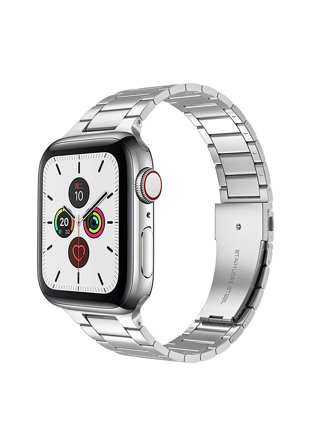 Wiwu Ultra Thin Steel Belt Three Beads Metal Kordon – Apple Watch 42/44/49 mm
