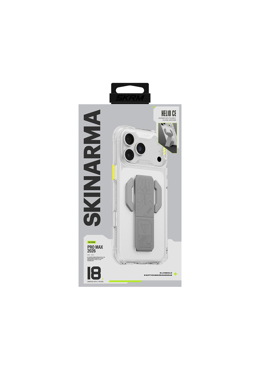 Skinarma Helio CE Mag Charge Standlı – iPhone 18 Pro Max Kılıfı