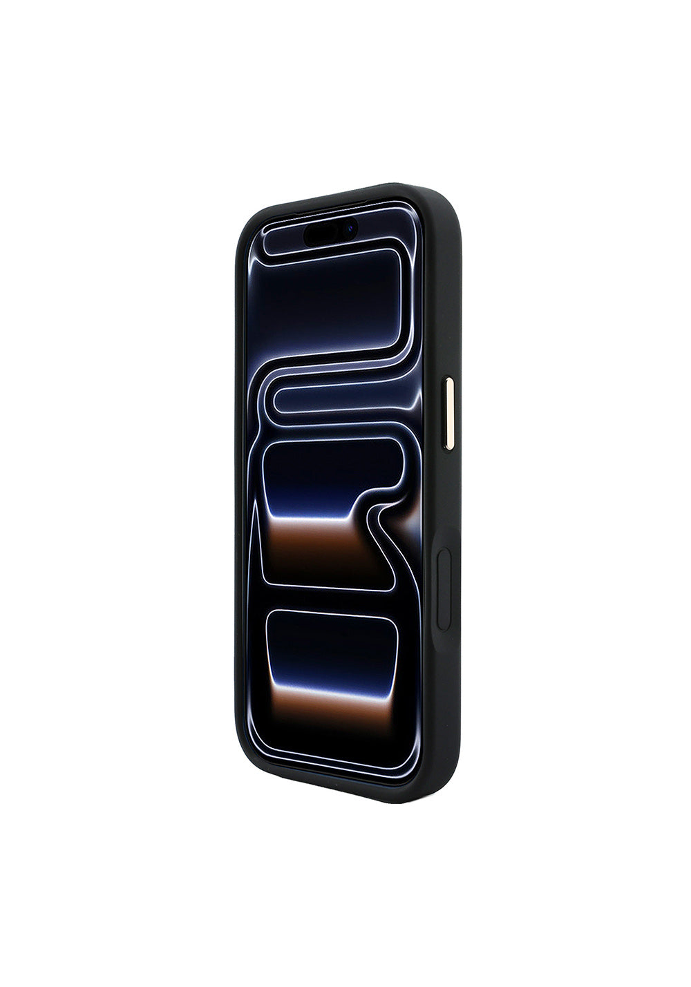 Guess Deri 4G Desenli Şeritli Yazı Logolu – iPhone 18 Pro Kılıfı