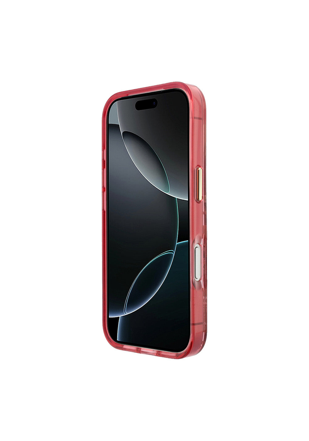 Guess Gül Desenli Simli Yazı Logolu – iPhone 18 Pro Max Kılıfı