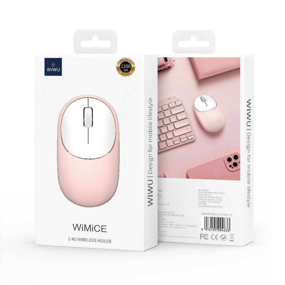Wiwu WM107 Wimice – 1200 DPI 2,4 GHz Kablosuz Mouse