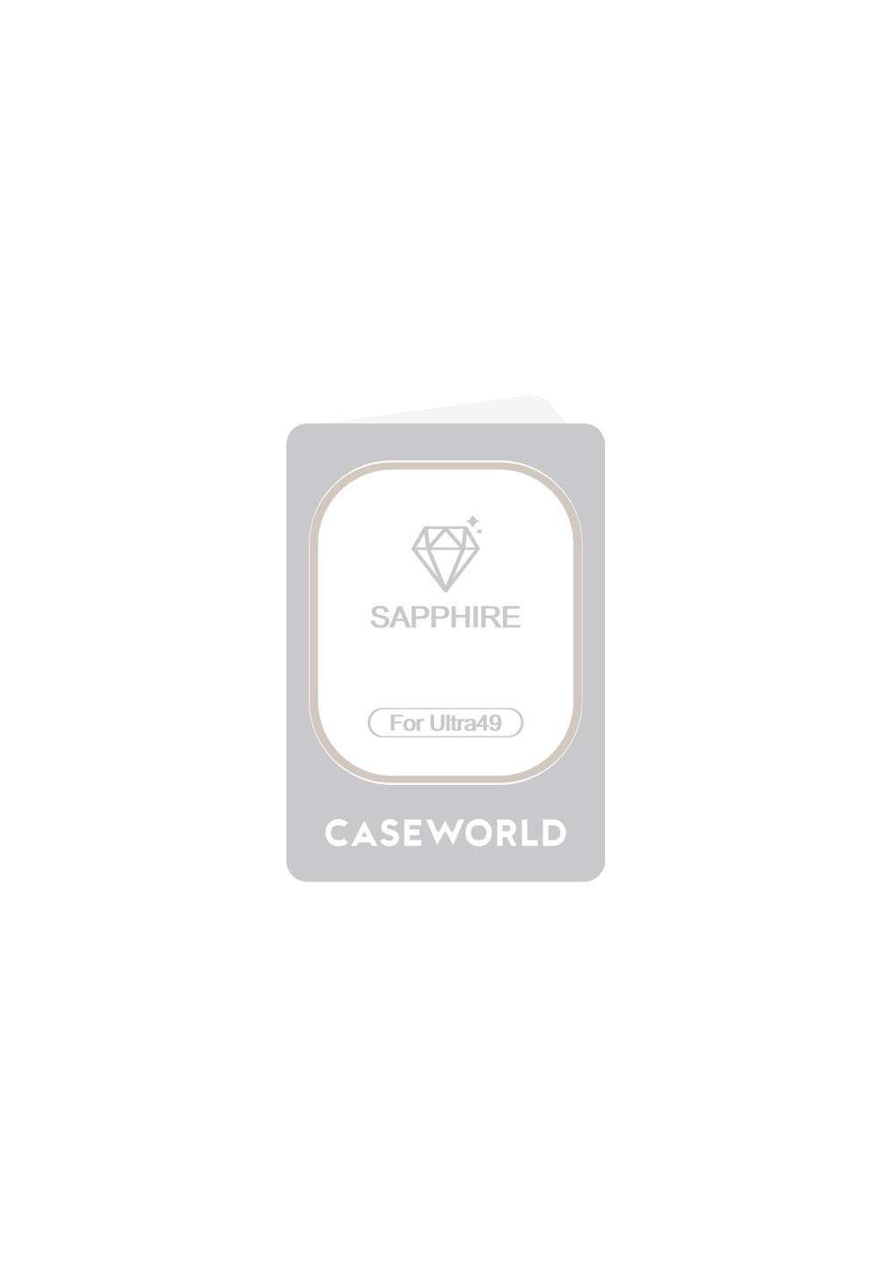 CaseWorld Alloy Safir Cam Ekran Koruyucu – Apple Watch Ultra 49 mm